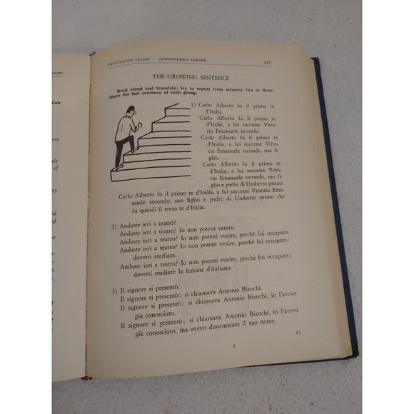 Italian For Americans. The Growing‎  Sentence Method. Vintage 1960. - Picture 6 of 8